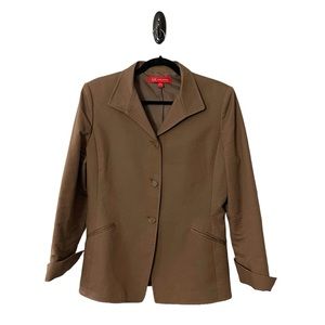 Anne Klein 100% Cotton Blazer Sz 10